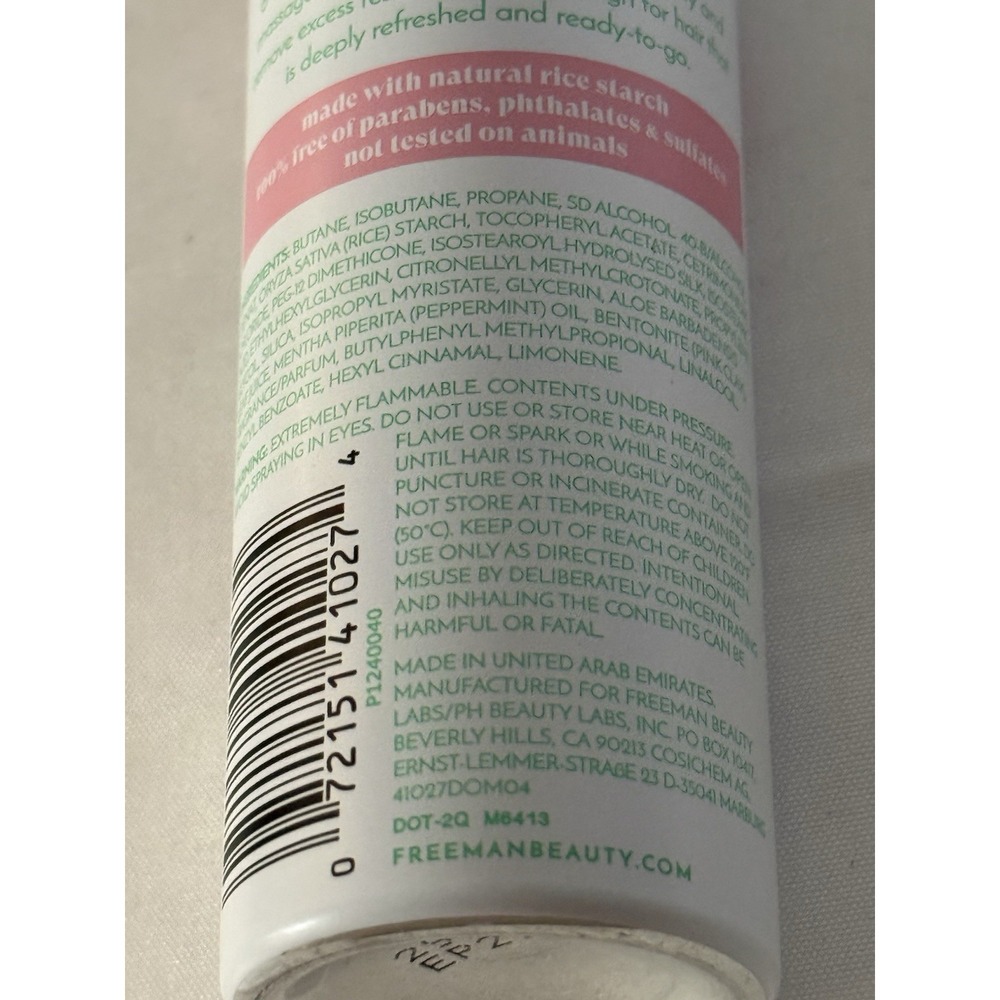 Freeman Psssst Travel Size Dry Shampoo 1.76 oz Lot of 4 New - Picture 4 of 7